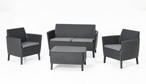 KETER SALOTTO 'SALEMO' GRAPHITE C/CUSC.