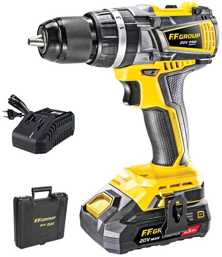 Trapano a percussione/avvitatore a batteria 20V Brushless